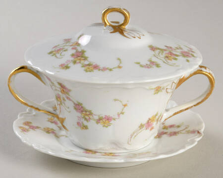 Norma Bouillon Soup & Saucer with Lid