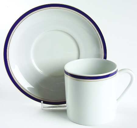 Nuit Bleue Gold Breakfast Cup & Saucer Set