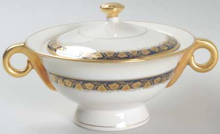 Oakmont Cobalt Blue Sugar Bowl & Lid