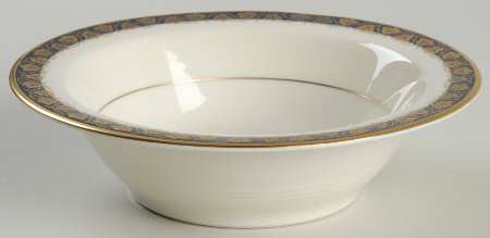 Oakmont Cobalt Blue Rim Cereal Bowl