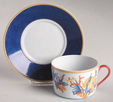 Oceane Flat Cup & Saucer Set