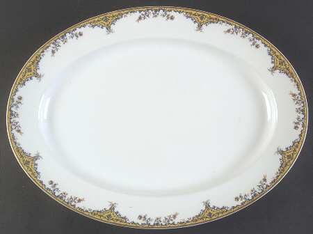 Old Gold 16" Oval Serving Platter
