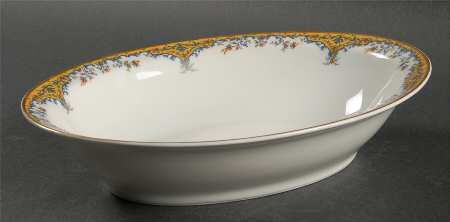 Old Gold 10" Oval Vegetable Bowl