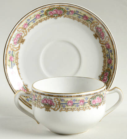 Ontario Flat Bouillon Cup & Saucer