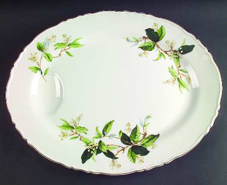 Orange Blossom 16" Oval Serving Platter