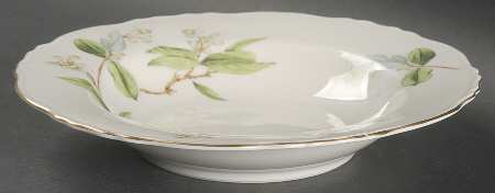 Orange Blossom Rim Soup Bowl