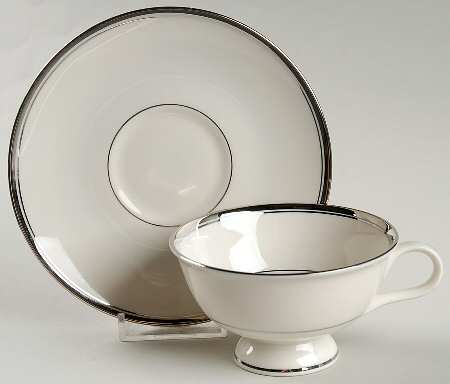 Orly Footed Cup & Saucer Set