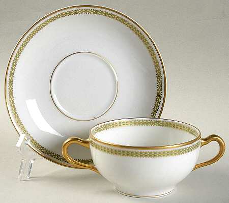Orleans Flat Bouillon Cup & Saucer