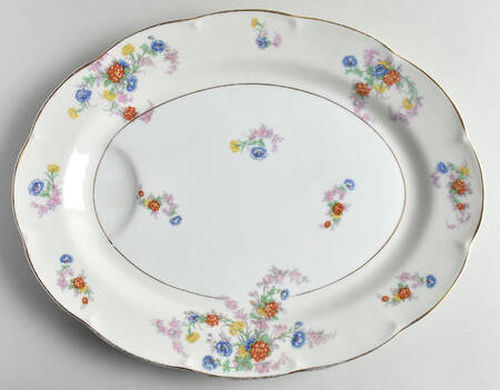 Orleans (Floral) 16" Oval Serving Platter