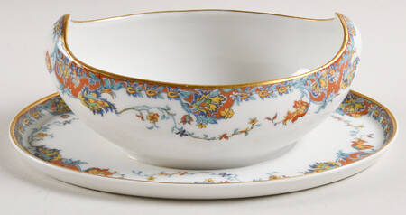Paisley  Gravy Boat with Attached Underplate