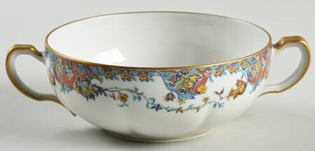 Paisley  Flat Cream Soup Bowl