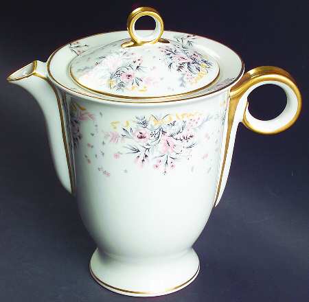 Paisley (Pink & Grey) Coffee Pot & Lid