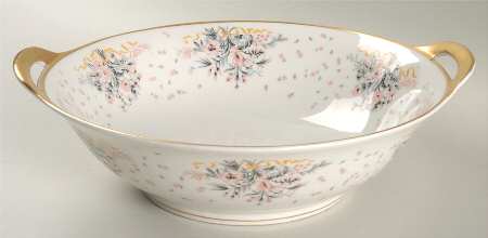 Paisley (Pink & Grey) 10" Round Vegetable Bowl