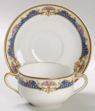 Paragon Flat Bouillon Cup & Saucer