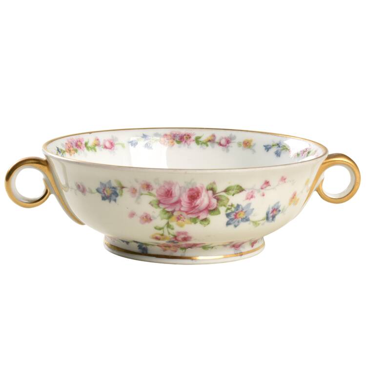 Parisiana Footed Cream Soup Bowl