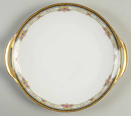 Paris Gold Handled Cake Plate