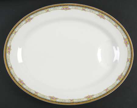 Paris Gold 16" Oval Serving Platter