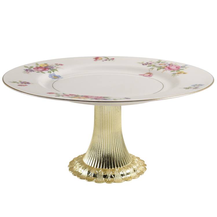 Pasadena Cake Stand with 4"-5" Metal Pedestal  Hc