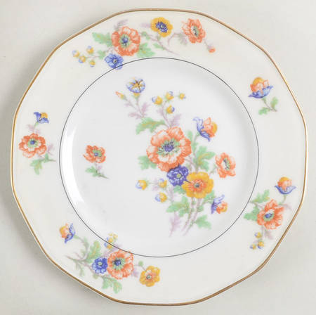 Peonies Salad Plate