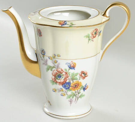 Peonies Coffee Pot No Lid