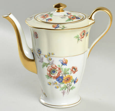 Peonies Coffee Pot & Lid