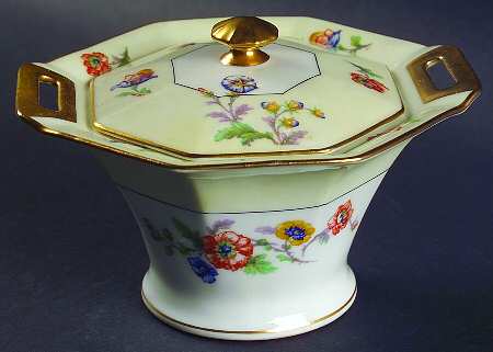 Peonies Sugar Bowl & Lid