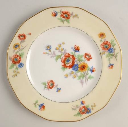 Peonies Luncheon Plate