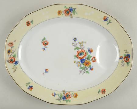 Peonies 13" Oval Serving Platter