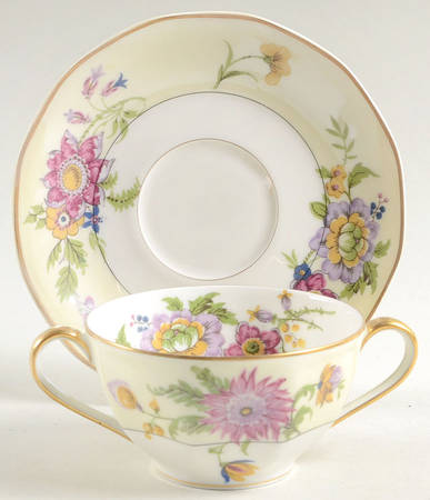 Persia Flat Bouillon Cup & Saucer