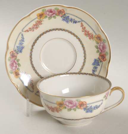 Picardy (France) Flat Cup & Saucer Set