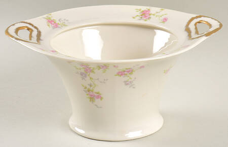 Pink Spray Sugar Bowl No Lid