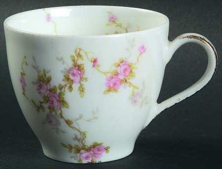 Pink Spray Flat Demitasse Cup
