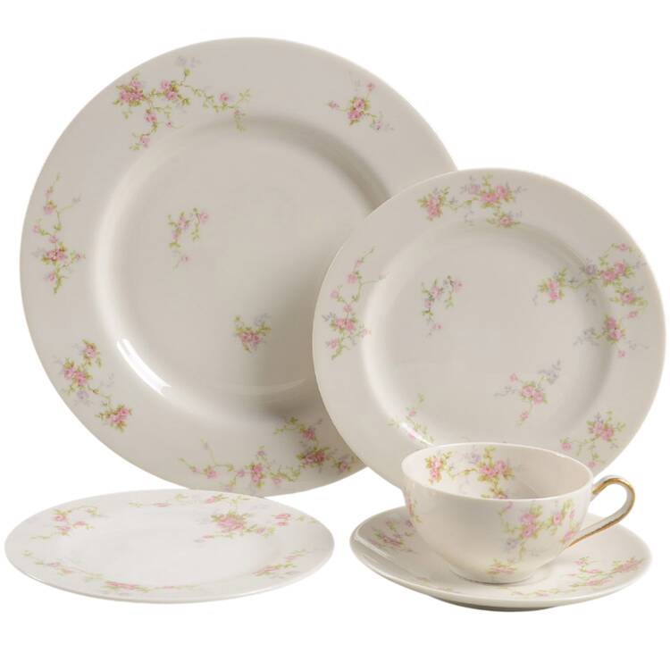 Pink Spray 40  Piece Estate Set