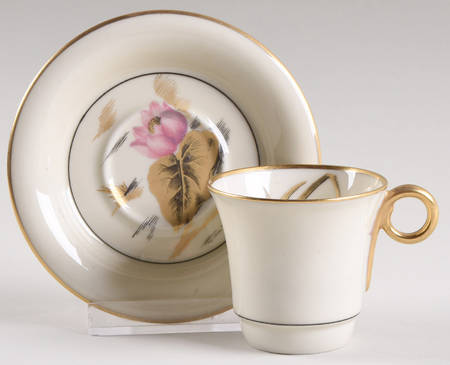 Pond Lily Flat Demitasse Cup & Saucer Set