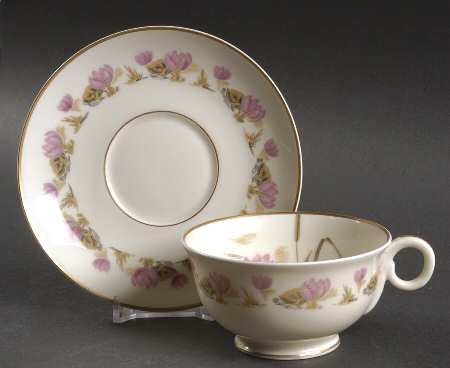 Pond Lily Footed Cup & Saucer Set