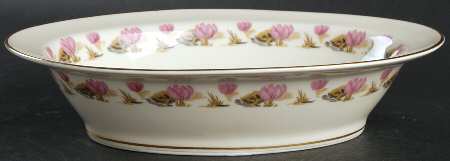 Pond Lily 9" Oval Vegetable Bowl