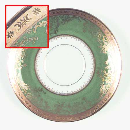 Pompadour Green Saucer