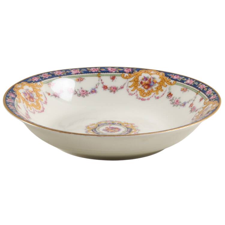 Pompadour (Yellow Scrolls) Fruit/Dessert (Sauce) Bowl