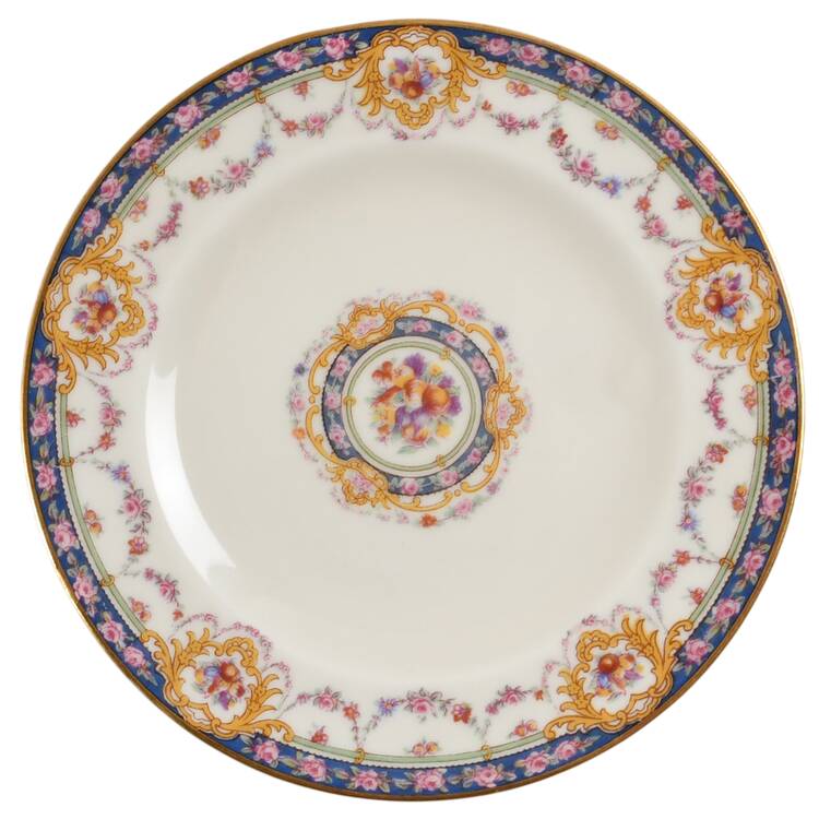 Pompadour (Yellow Scrolls) Bread & Butter Plate