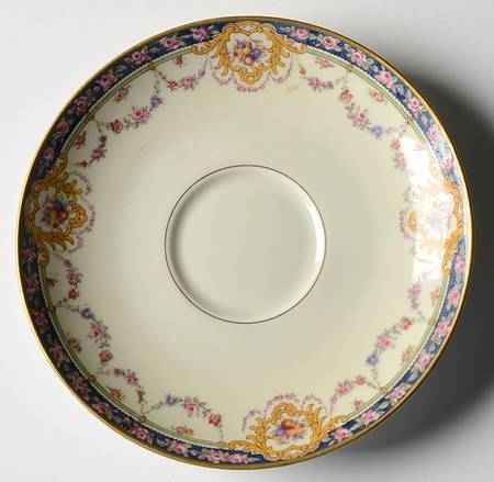 Pompadour (Yellow Scrolls) Saucer