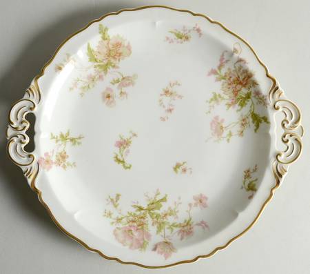 Poppy Handled Cake Plate