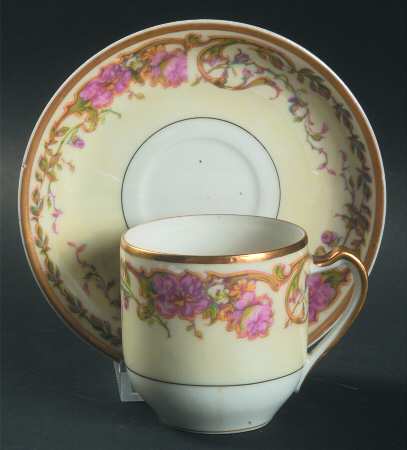 Portland Flat Demitasse Cup & Saucer Set