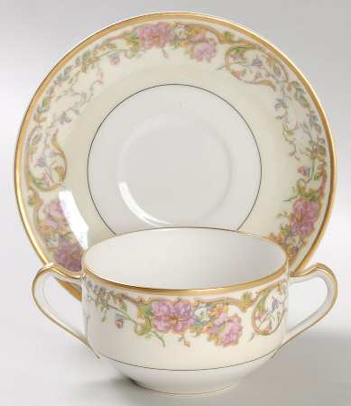 Portland Flat Bouillon Cup & Saucer