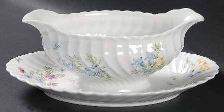 Prairie Gravy Boat with Attached Underplate by Haviland