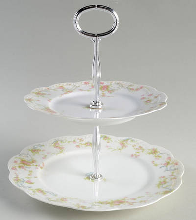 The Princess 2 Tiered Serving Tray (Dinner & Salad Plate)