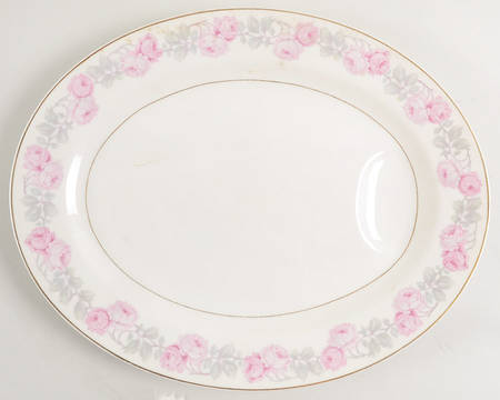 Priscilla Rose 14" Oval Serving Platter