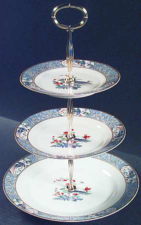 Rajah 13 7/8"-14 1/4" 3-Tiered Serving Tray(DP,SP,BB) HC