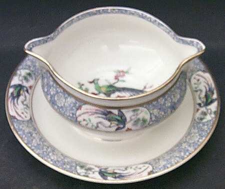 Rajah Round Gravy Boat/Attached Underplate
