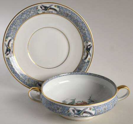 Rani Cream Soup Bowl & Saucer Set by Haviland
