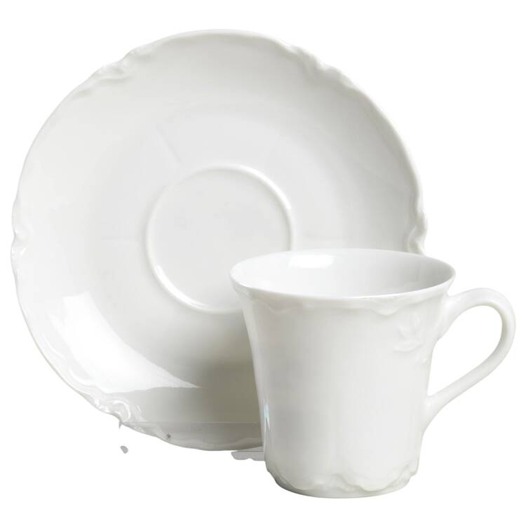 Ranson  Flat Demitasse Cup & Saucer Set